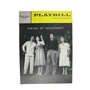 A Period of Adjustment Playbill 1961 Tennessee Williams Daly Barbara Baxley